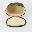 FENDI Zucca Canvas Vanity Pouch Black Brown Auth yk19543-15