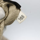 PRADA Gathered Hand Bag Leather 2way Beige Silver Auth yk19545-12