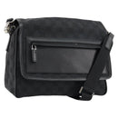 GUCCI GG Canvas Shoulder Bag Black Silver 28562 Auth yk19546-1