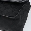 GUCCI GG Canvas Shoulder Bag Black Silver 28562 Auth yk19546-10