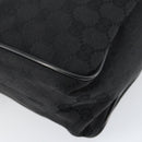 GUCCI GG Canvas Shoulder Bag Black Silver 28562 Auth yk19546-13