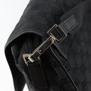 GUCCI GG Canvas Shoulder Bag Black Silver 28562 Auth yk19546-14