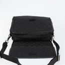 GUCCI GG Canvas Shoulder Bag Black Silver 28562 Auth yk19546-16