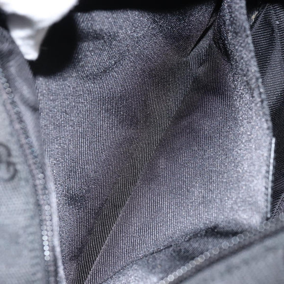 GUCCI GG Canvas Shoulder Bag Black Silver 28562 Auth yk19546