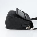 GUCCI GG Canvas Shoulder Bag Black Silver 28562 Auth yk19546-4