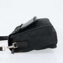 GUCCI GG Canvas Shoulder Bag Black Silver 28562 Auth yk19546-5