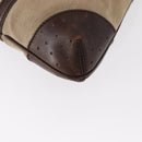 GUCCI Web Sherry Line Shoulder Bag Beige Silver Red 114877 Auth yk19547-13