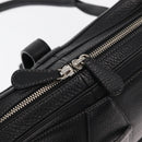 LOEWE Sender Hand Bag Leather Black Silver Auth yk19550-9