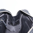 LOEWE Sender Hand Bag Leather Black Silver Auth yk19550-20