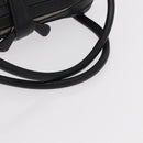 LOEWE Sender Hand Bag Leather Black Silver Auth yk19550-7