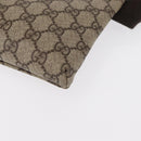 GUCCI GG Supreme Waist bag PVC Beige Silver 28566 Auth yk19553-11