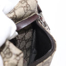 GUCCI GG Supreme Waist bag PVC Beige Silver 28566 Auth yk19553-19