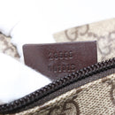 GUCCI GG Supreme Waist bag PVC Beige Silver 28566 Auth yk19553-24