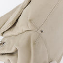 CHANEL Wild Stitch Chain Shoulder Bag Lamb Skin Beige Silver CC Auth yk19554-15