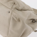 CHANEL Wild Stitch Chain Shoulder Bag Lamb Skin Beige Silver CC Auth yk19554-8