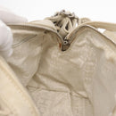 CHANEL Wild Stitch Chain Shoulder Bag Lamb Skin Beige Silver CC Auth yk19554-20