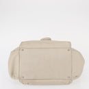 CHANEL Wild Stitch Chain Shoulder Bag Lamb Skin Beige Silver CC Auth yk19554-5