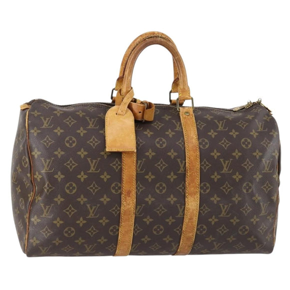 LOUIS VUITTON Monogram Keepall 45 Boston Bag M41428 LV Auth yk19560