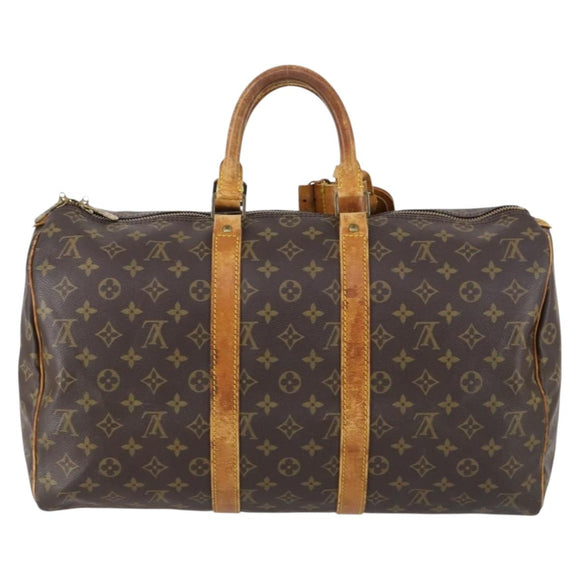LOUIS VUITTON Monogram Keepall 45 Boston Bag M41428 LV Auth yk19560