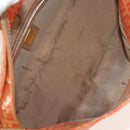 FENDI Zucchino Canvas Mamma Baguette Shoulder Bag Orange Gold Auth yk19564V-19