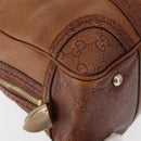 GUCCI GG Canvas Guccissima Hand Bag Leather Brown Gold 181509 Auth yk19565-9