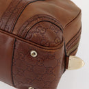 GUCCI GG Canvas Guccissima Hand Bag Leather Brown Gold 181509 Auth yk19565-14