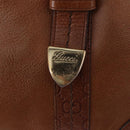 GUCCI GG Canvas Guccissima Hand Bag Leather Brown Gold 181509 Auth yk19565-17