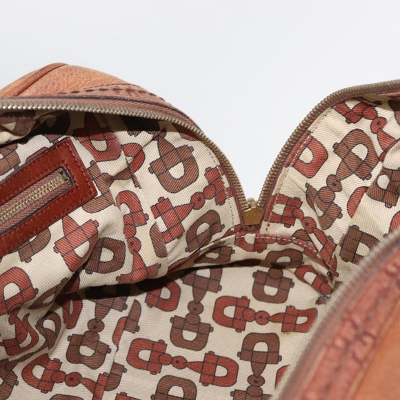 GUCCI GG Canvas Guccissima Hand Bag Leather Brown Gold 181509 Auth yk19565