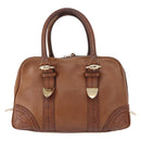 GUCCI GG Canvas Guccissima Hand Bag Leather Brown Gold 181509 Auth yk19565-13