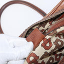 GUCCI GG Canvas Guccissima Hand Bag Leather Brown Gold 181509 Auth yk19565-12