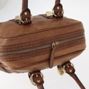 GUCCI GG Canvas Guccissima Hand Bag Leather Brown Gold 181509 Auth yk19565-6