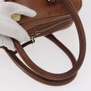 GUCCI GG Canvas Guccissima Hand Bag Leather Brown Gold 181509 Auth yk19565-7