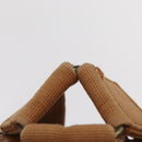 MCM Logogram Vicetos Backpack PVC Leather Brown Gold Auth yk19568-16