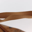 MCM Logogram Vicetos Backpack PVC Leather Brown Gold Auth yk19568-17