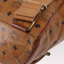 MCM Logogram Vicetos Backpack PVC Leather Brown Gold Auth yk19568-21