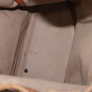 MCM Logogram Vicetos Backpack PVC Leather Brown Gold Auth yk19568-11