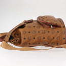 MCM Logogram Vicetos Backpack PVC Leather Brown Gold Auth yk19568-4