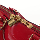 LOUIS VUITTON Monogram Vernis Alma PM Hand Bag Rose Andian M91770 Auth yk19570V-15