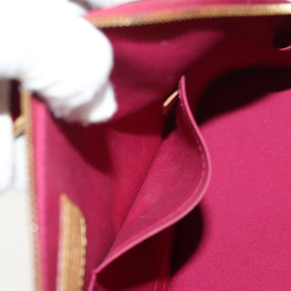 LOUIS VUITTON Monogram Vernis Alma PM Hand Bag Rose Andian M91770 Auth yk19570V