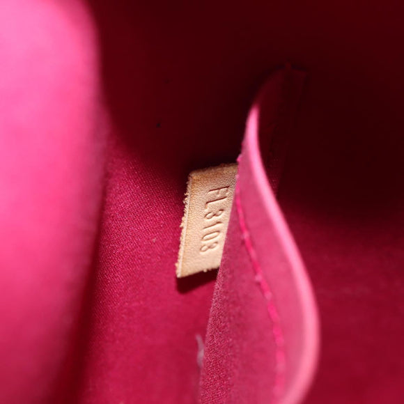 LOUIS VUITTON Monogram Vernis Alma PM Hand Bag Rose Andian M91770 Auth yk19570V