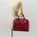 LOUIS VUITTON Monogram Vernis Alma PM Hand Bag Rose Andian M91770 Auth yk19570V-22