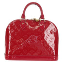 LOUIS VUITTON Monogram Vernis Alma PM Hand Bag Rose Andian M91770 Auth yk19570V-3