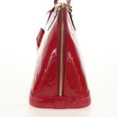 LOUIS VUITTON Monogram Vernis Alma PM Hand Bag Rose Andian M91770 Auth yk19570V-4