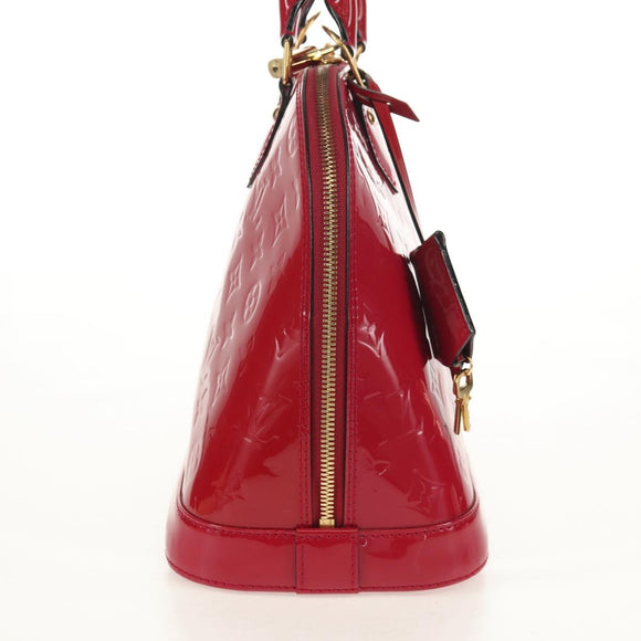 LOUIS VUITTON Monogram Vernis Alma PM Hand Bag Rose Andian M91770 Auth yk19570V