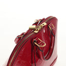 LOUIS VUITTON Monogram Vernis Alma PM Hand Bag Rose Andian M91770 Auth yk19570V-6