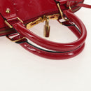 LOUIS VUITTON Monogram Vernis Alma PM Hand Bag Rose Andian M91770 Auth yk19570V-7