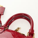 LOUIS VUITTON Monogram Vernis Alma PM Hand Bag Rose Andian M91770 Auth yk19570V-8