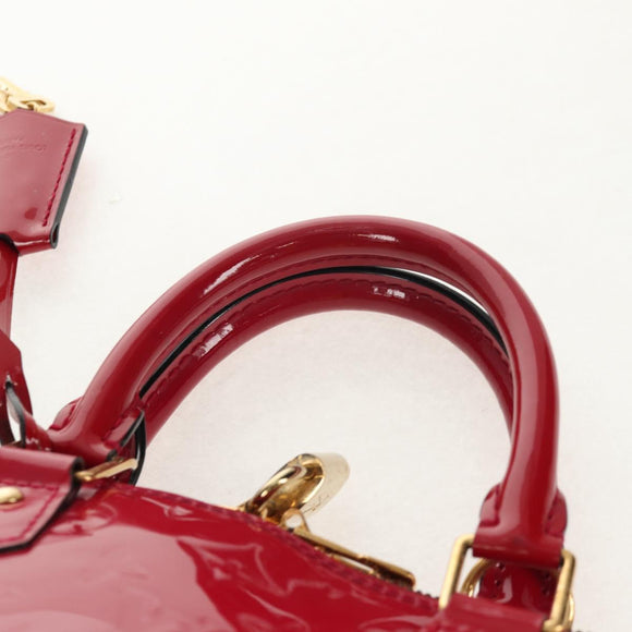 LOUIS VUITTON Monogram Vernis Alma PM Hand Bag Rose Andian M91770 Auth yk19570V
