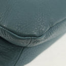 PRADA Shoulder Bag Leather Light Blue Gold Auth yk19577V-15