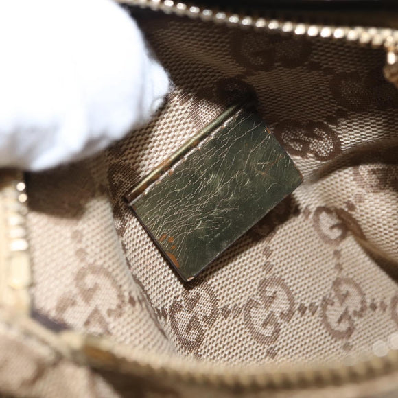 GUCCI GG Canvas Waist bag Beige Gold 28566 Auth yk19581